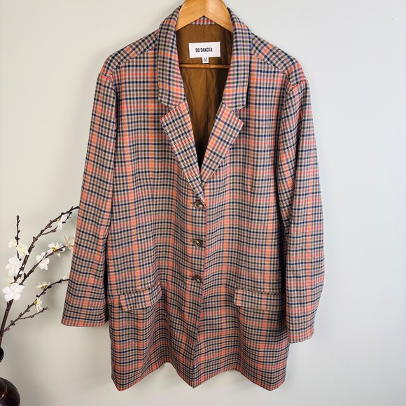 BB Dakota Boyfriend Plaid Blazer Size 2X - Picture 3 of 5